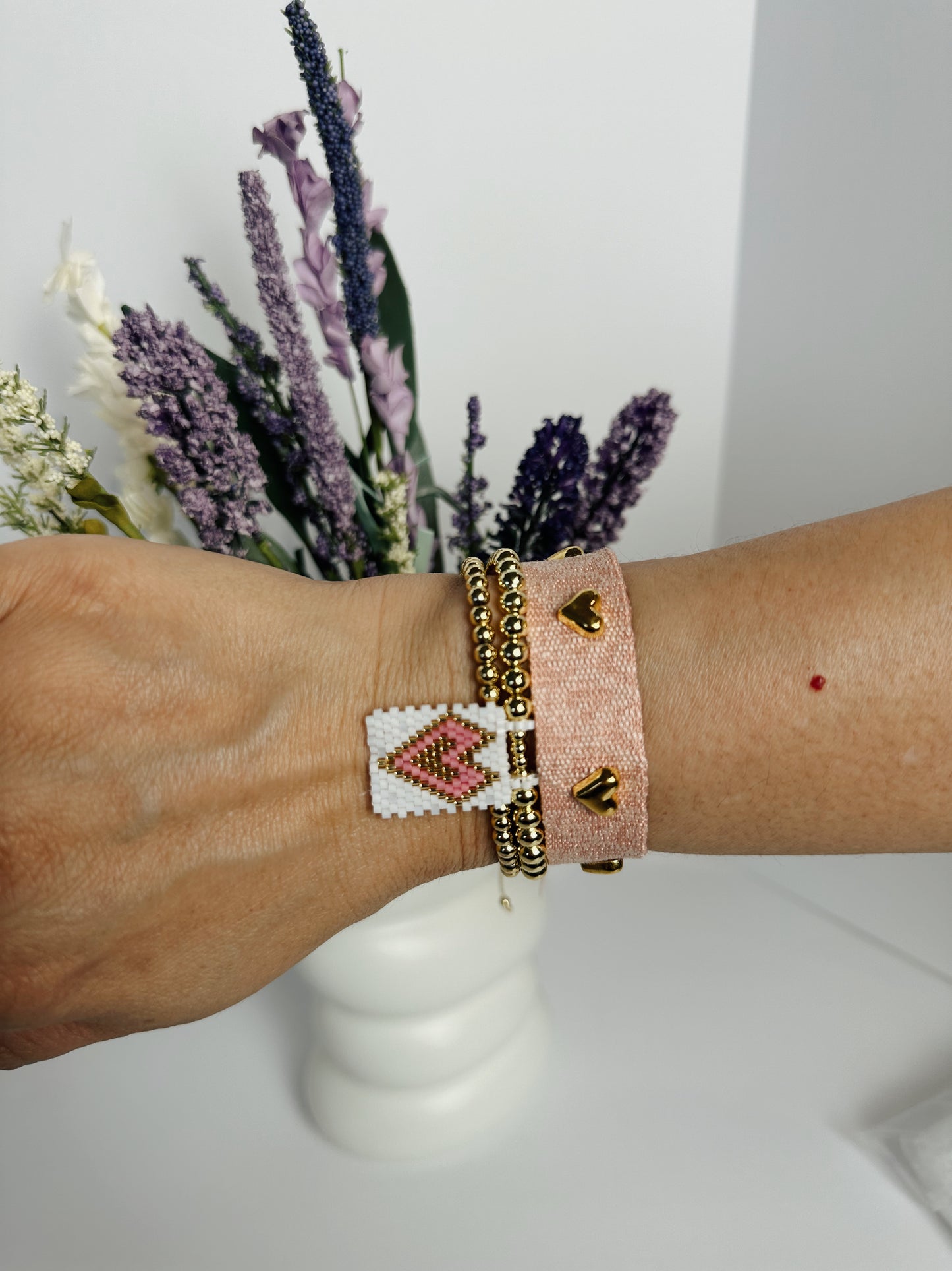 Woven heart bracelet