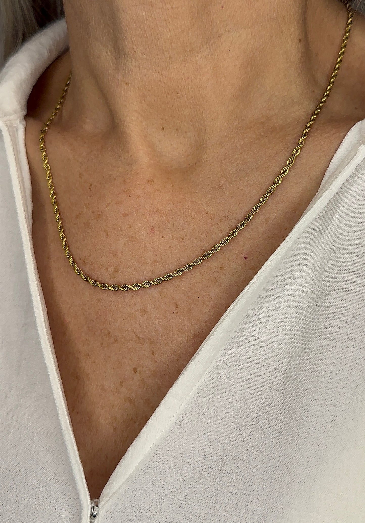Collar de cadena de cuerda