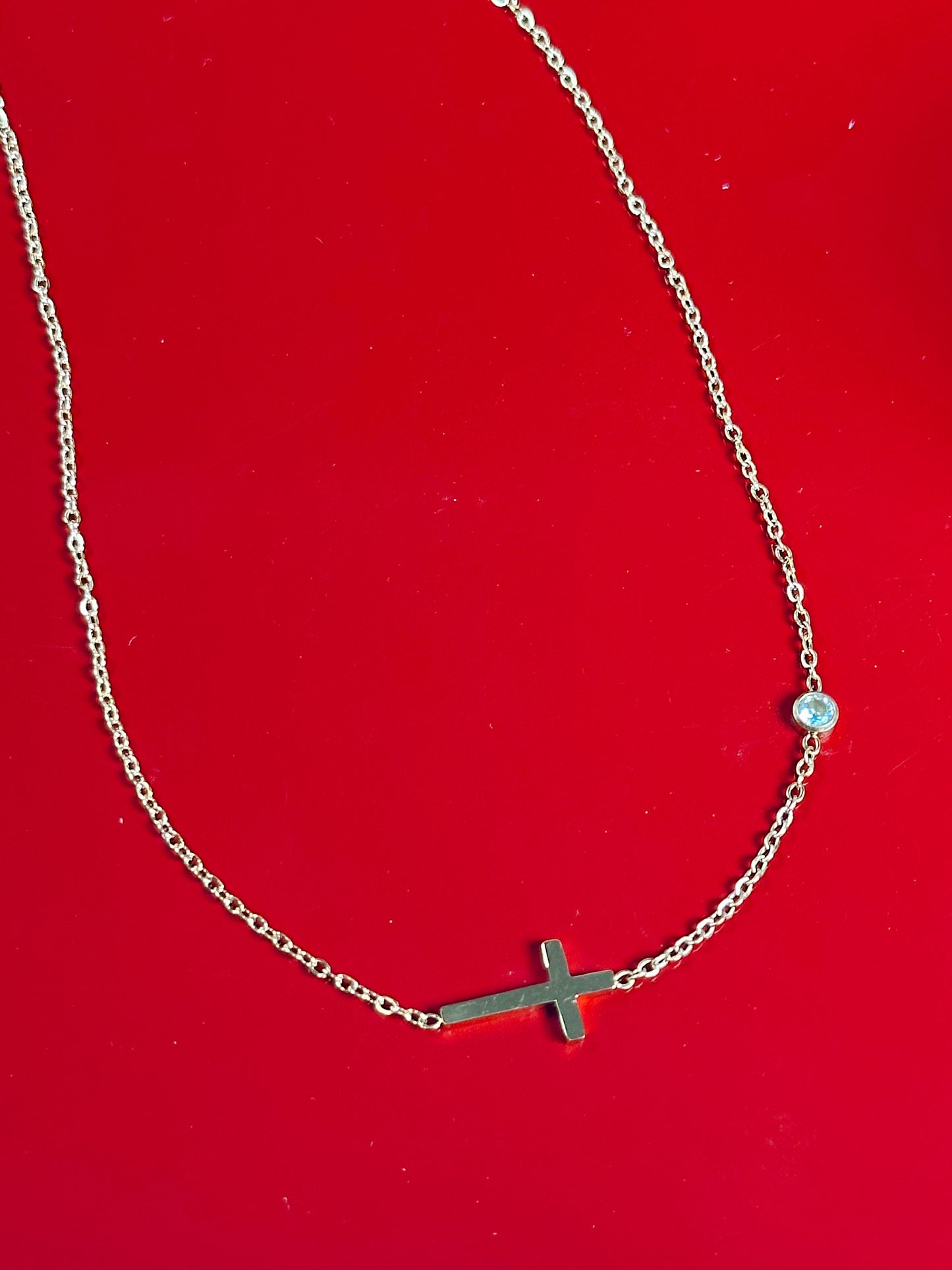 Tiny Cross Necklace