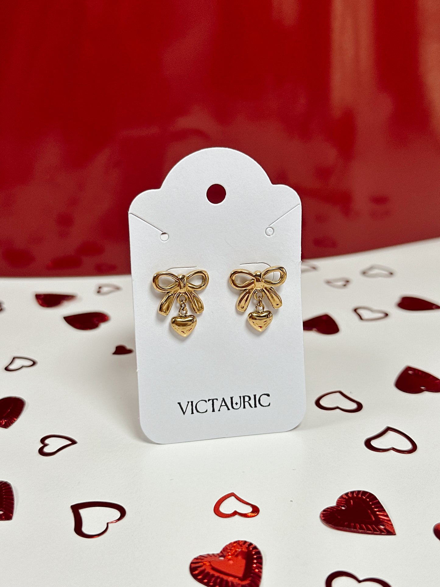 Heart Bow Earrings